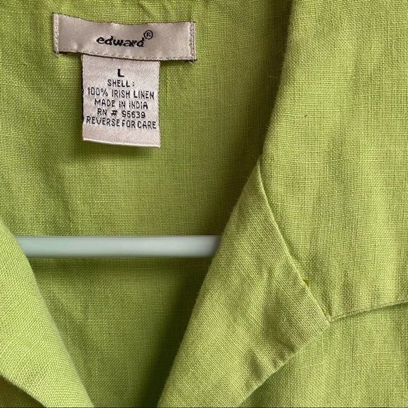 beautiful vintage chartreuse top - Picture 2 of 4
